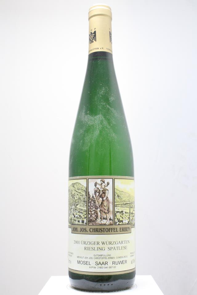 Joh. Jos. Christoffel Erben Ürziger Würzgarten Riesling Spätlese Goldkapsel #07 2001