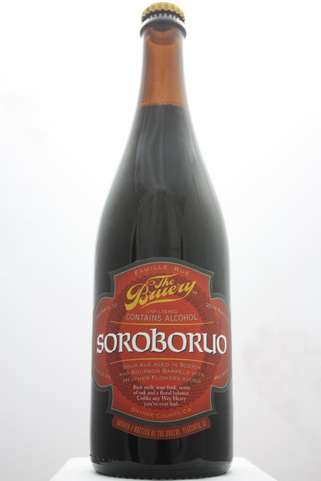 The Bruery Soroboruo Sour Ale Aged in Scotch and Bourbon Barrels with Heather Flowers Added 2014