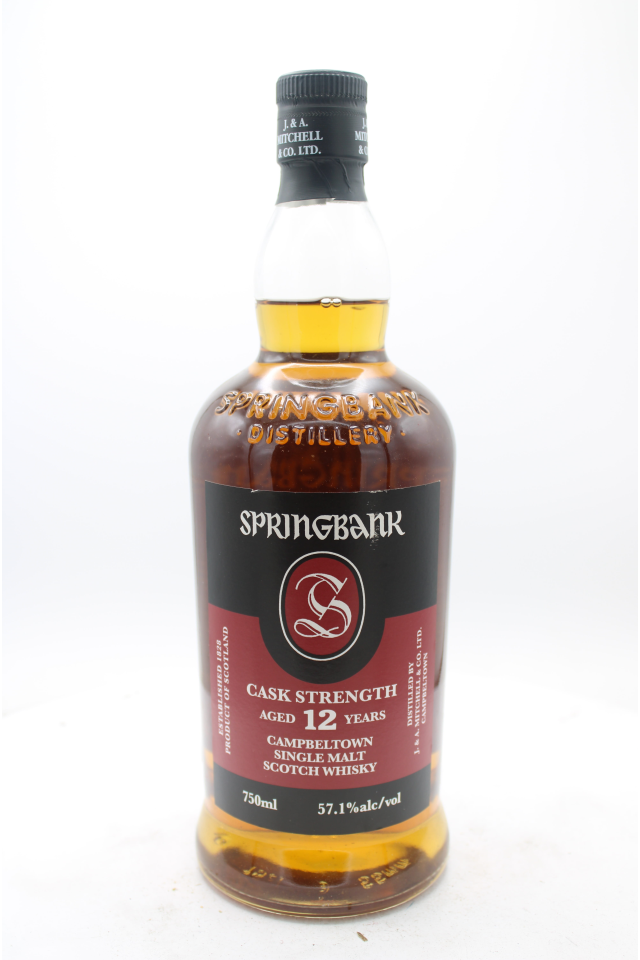 J & A Mitchell & Co (Springbank) Campbeltown Single Malt Scotch Whisky Cask Strength 12-Years-Old Batch #19 NV