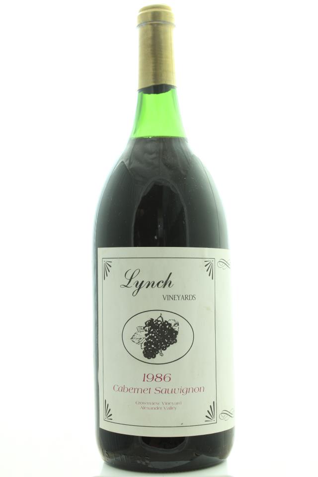 Lynch Vineyards Cabernet Sauvignon Crownview Vineyard 1986