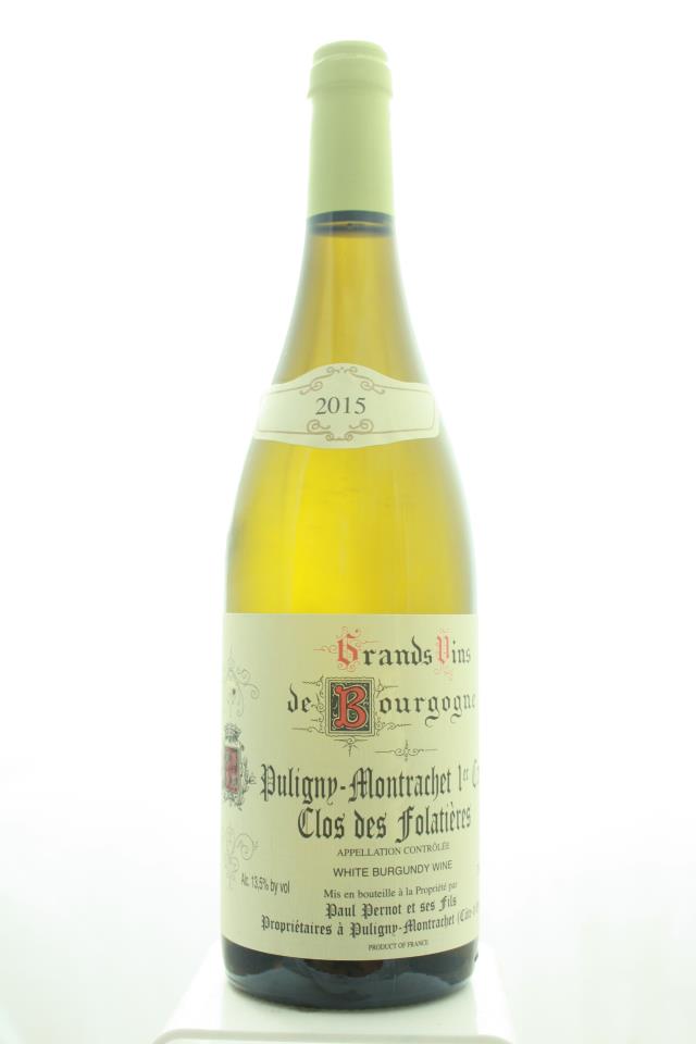 Paul Pernot Puligny-Montrachet Clos des Folatières 2015