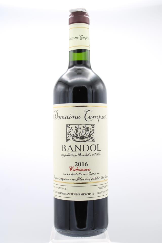 Domaine Tempier Bandol Cabassaou 2016