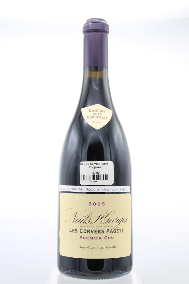 Domaine de la Vougeraie Nuits St. Georges Les Corvees Pagets 2005