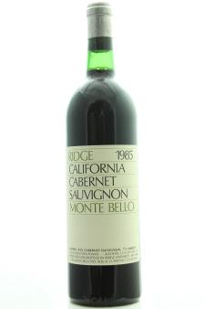Ridge Vineyards Proprietary Red Estate Monte Bello 1985
