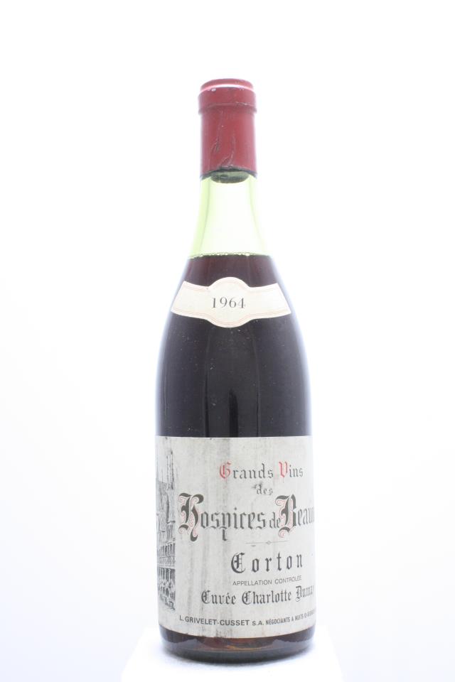 Grivelet-Cusset Corton Hospices de Beaune Cuvée Charlotte Dumay 1964