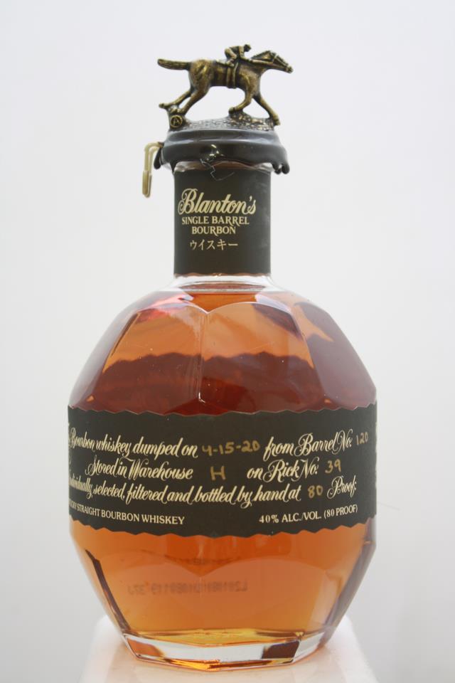 Blanton's Original Single Barrel Bourbon Whiskey Black Label NV