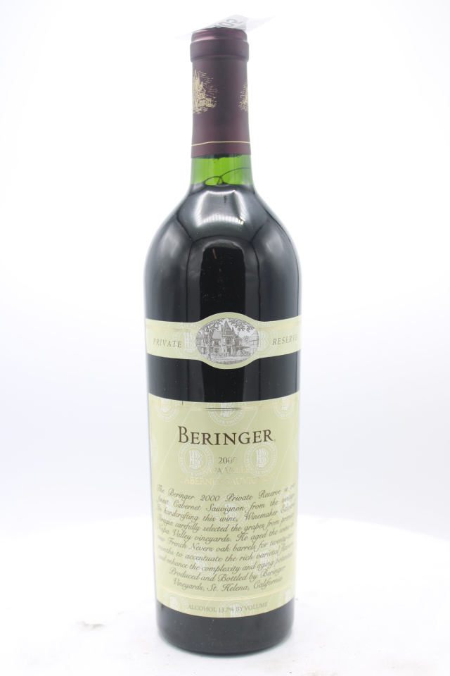 Beringer Vineyards Cabernet Sauvignon Private Reserve 2000