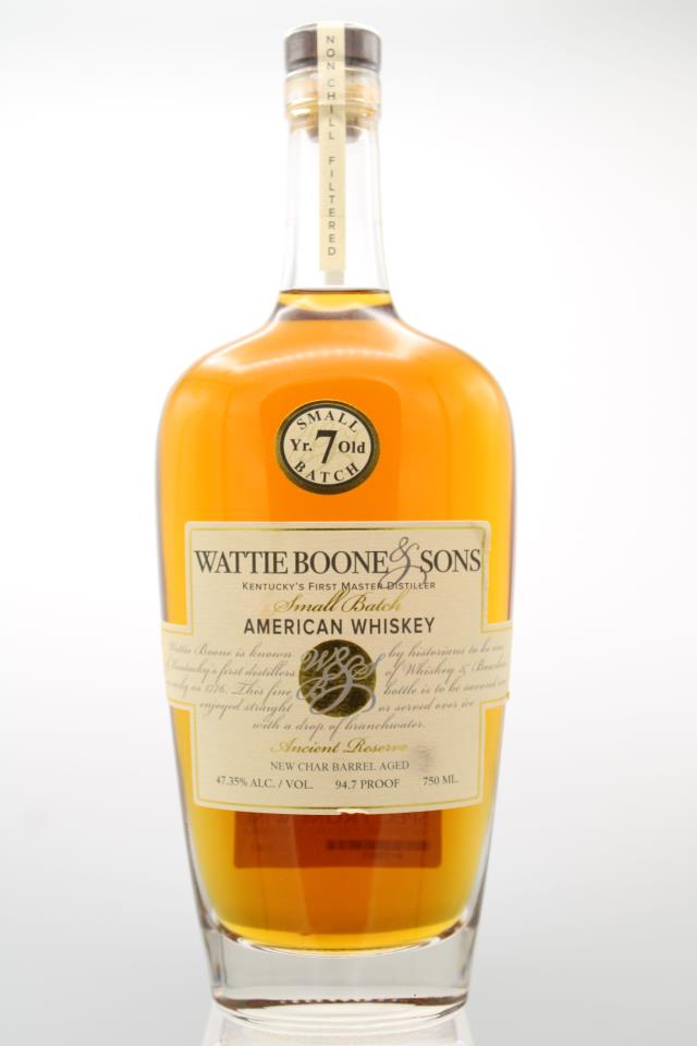Wattie Boone & Sons Small Batch American Whiskey Ancient Reserve NV