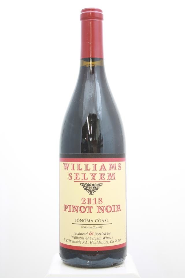 Williams Selyem Pinot Noir Sonoma Coast 2018
