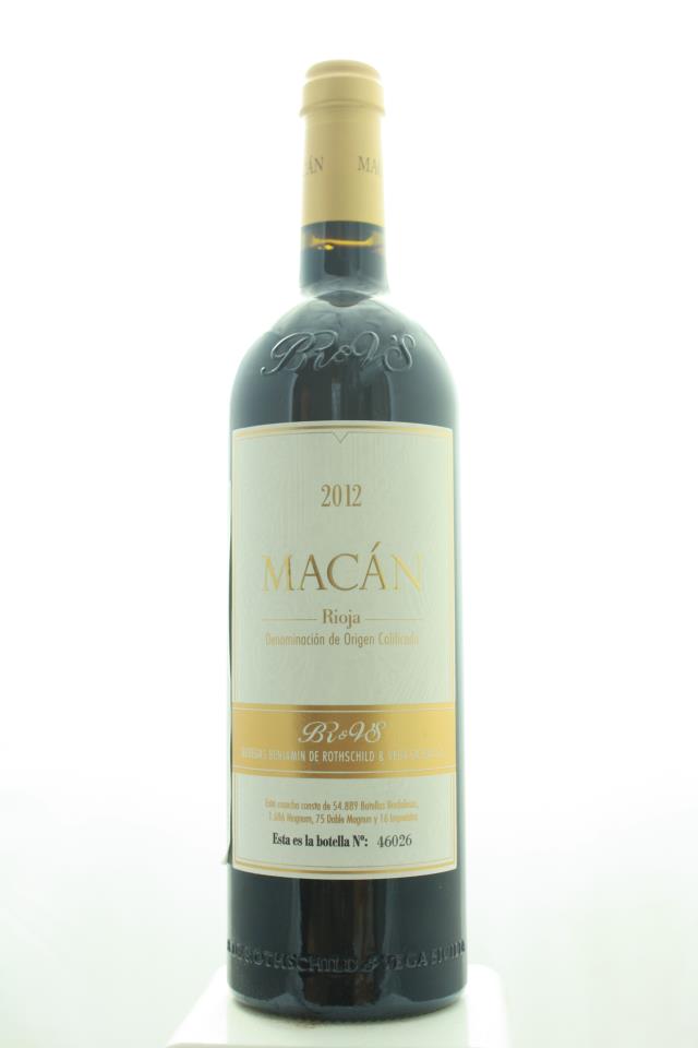 Benjamin de Rothschild / Vega-Sicilia Macán Rioja 2012