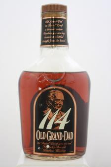 Old Grand-Dad National Distillers Kentucky Straight Bourbon Whiskey 114 Barrel Proof Lot No. 1 NV