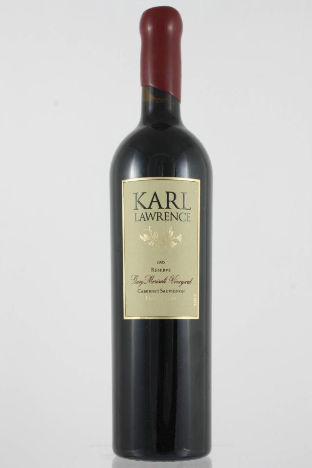 Karl Lawrence Cabernet Sauvignon Gary Morisoli Vineyard Reserve 2005