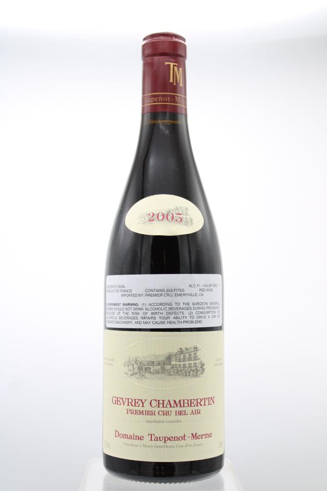 Taupenot Merme Gevrey Chambertin Bel Air 2005