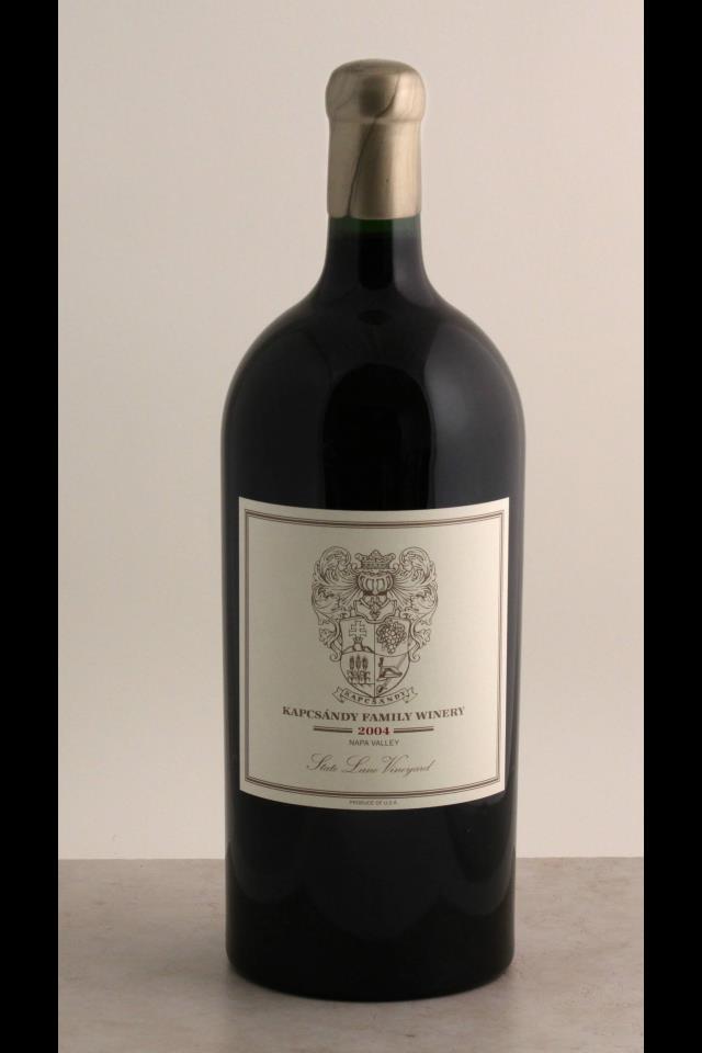 Kapcsándy Family Winery Proprietary Red State Lane Vineyard 2004