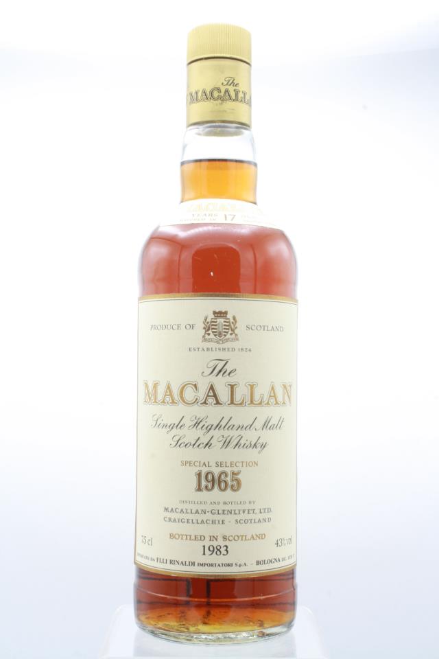 The Macallan Single Highland Malt Scotch Whisky Special Selection 17-Year-Old 1965