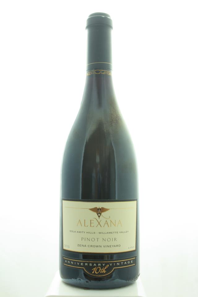 Alexana Pinot Noir Estate Zena Crown Vineyard 10th Anniversary 2015