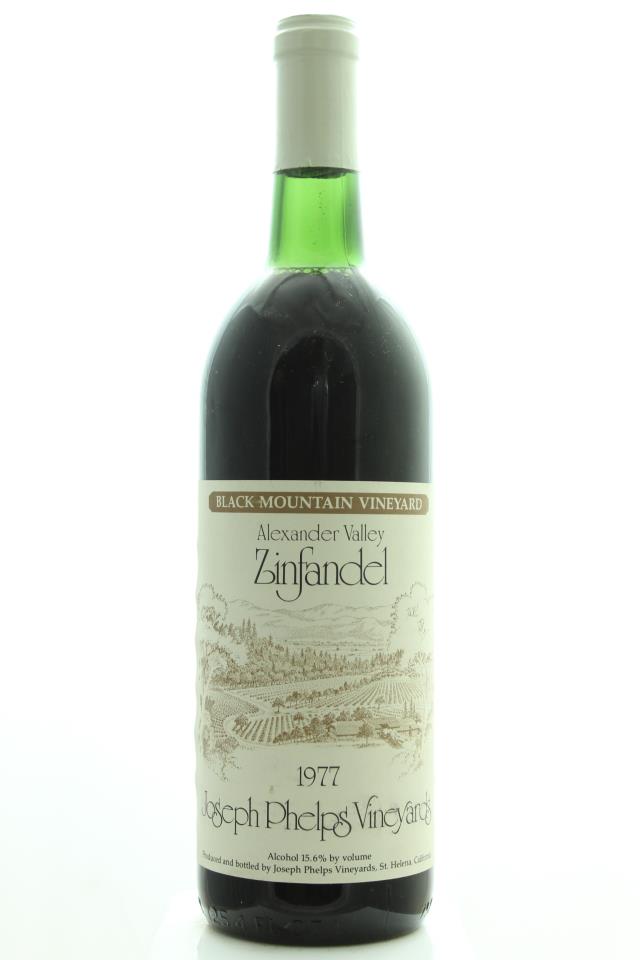Joseph Phelps Zinfandel Black Mountain Vineyard 1977