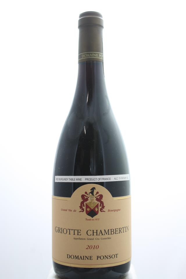 Domaine Ponsot Griotte-Chambertin 2010