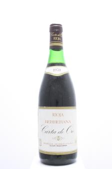 Berberana Carta de Oro Rioja 1970