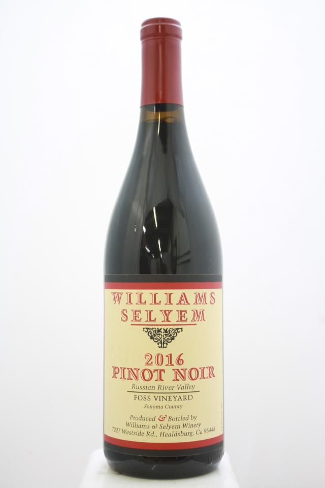 Williams Selyem Pinot Noir Foss Vineyard 2016
