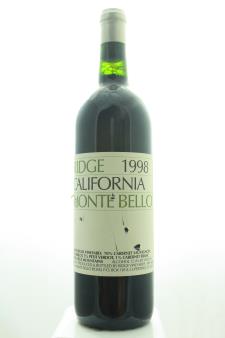 Ridge Vineyards Monte Bello 1998