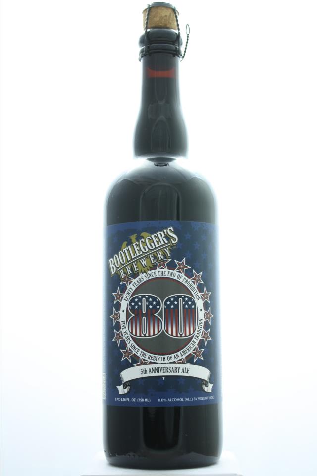 Bootlegger's Brewery 80 Anniversary Belgian Style Dark Ale 2013