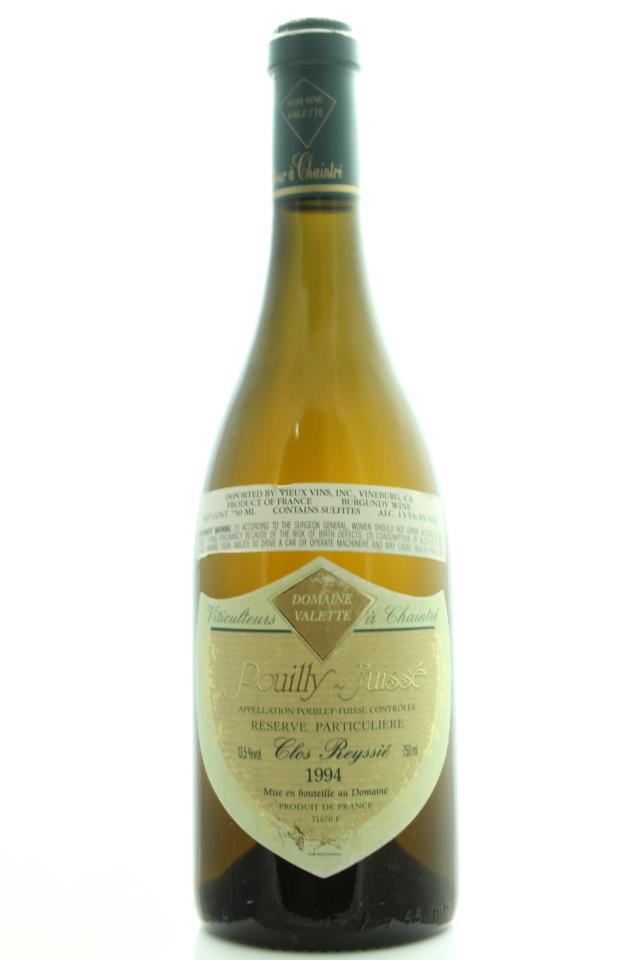 Domaine Valette Pouilly-Fuissé Clos Reyssié Réserve Particulière 1994