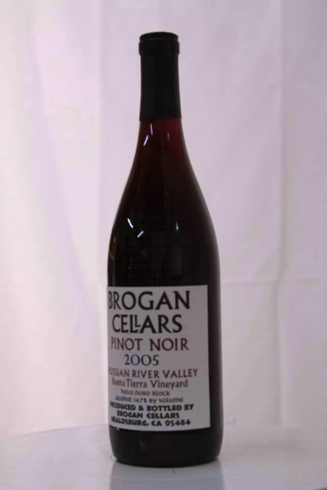 Brogan Cellars Pinot Noir Buena Tierra Vineyard Helio Doro Block 2005