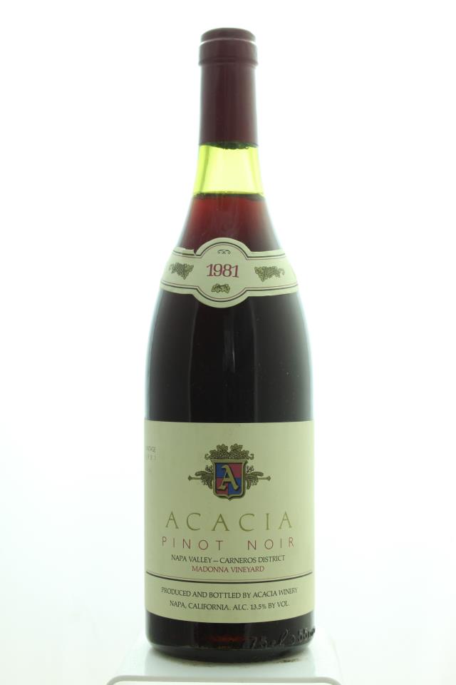 Acacia Pinot Noir Madonna Vineyard 1981