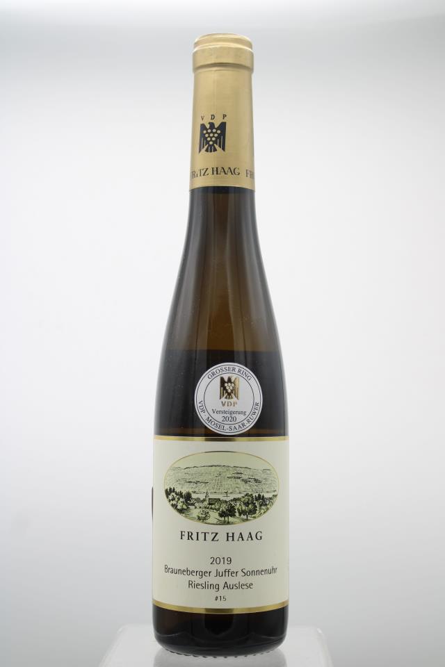 Fritz Haag Brauneberger Juffer-Sonnenuhr Riesling Auslese Lange Goldkapsel #15 2019