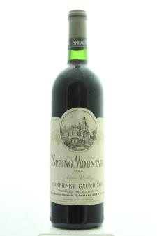 Spring Mountain Vineyard Cabernet Sauvignon 1982