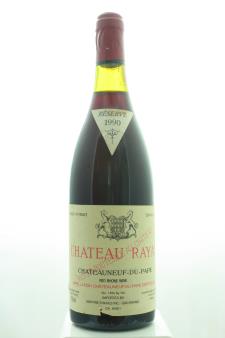 Château Rayas Châteauneuf-du-Pape Réservé 1990
