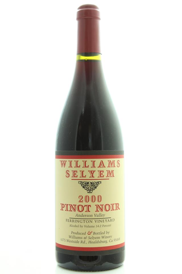 Williams Selyem Pinot Noir Ferrington Vineyard 2000
