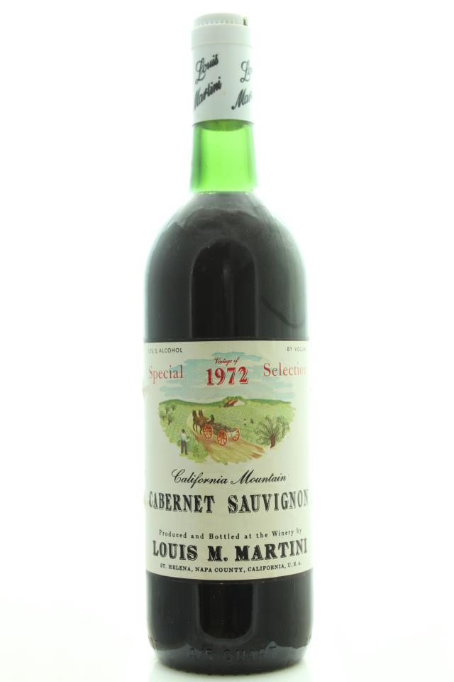Louis M. Martini Cabernet Sauvignon Special Selection 1972