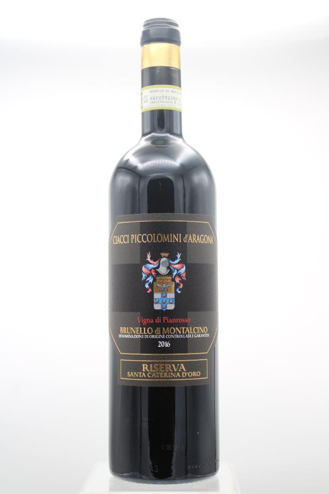 Ciacci Piccolomini d`Aragona Brunello di Montalcino Vigna di Pianrosso Santa Caterina d'Oro Riserva 2016