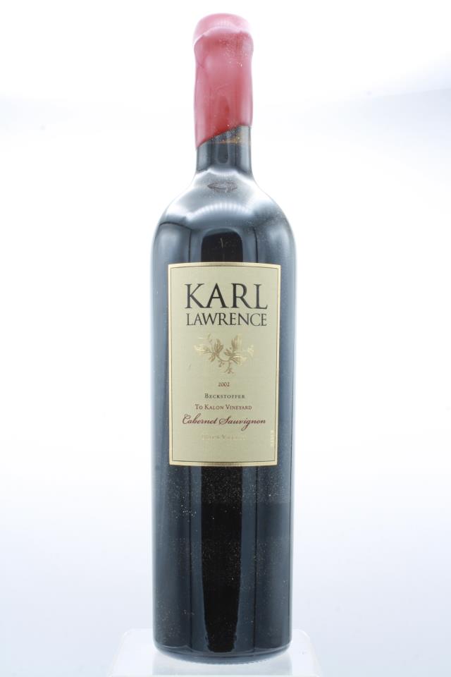 Karl Lawrence Cabernet Sauvignon Beckstoffer To Kalon Vineyard 2002