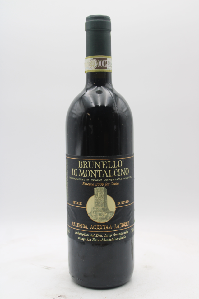 La Torre Brunello di Montalcino Riserva for Carla 2009