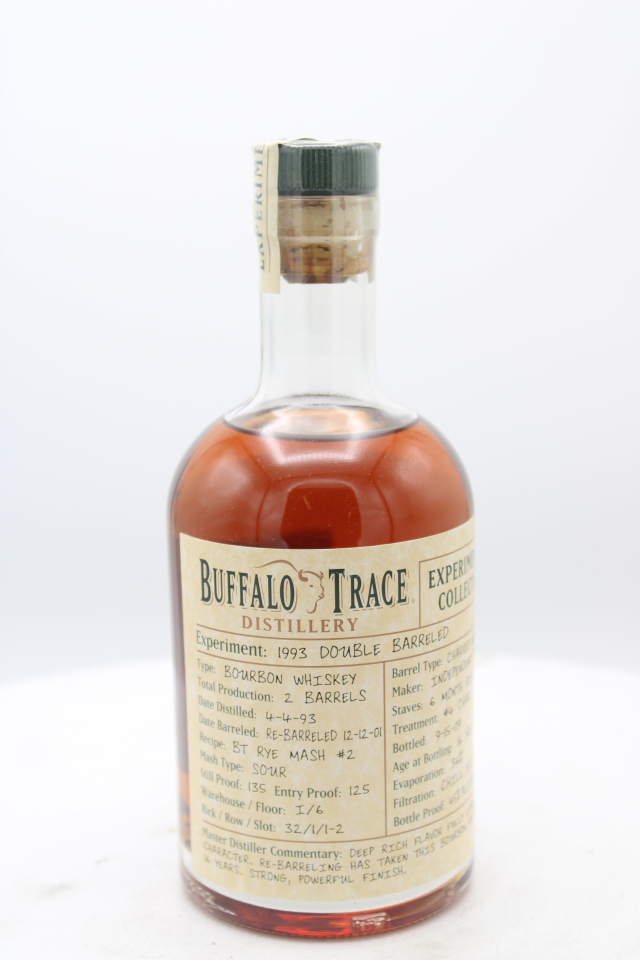 Buffalo Trace 16 Year Bourbon Whiskey Experimental Collection 1993 Double Barreled 1993