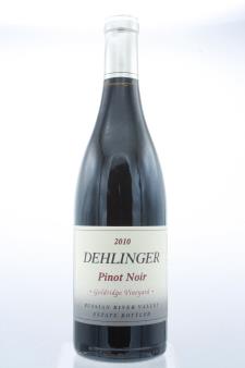 Dehlinger Pinot Noir Goldridge Vineyard 2010