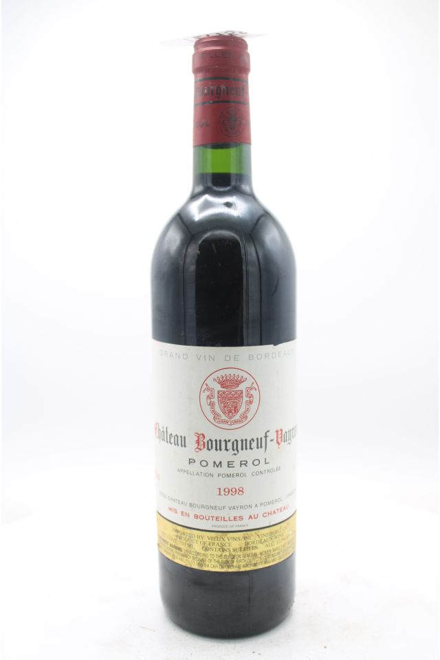 Bourgneuf Vayron Pomerol 1998