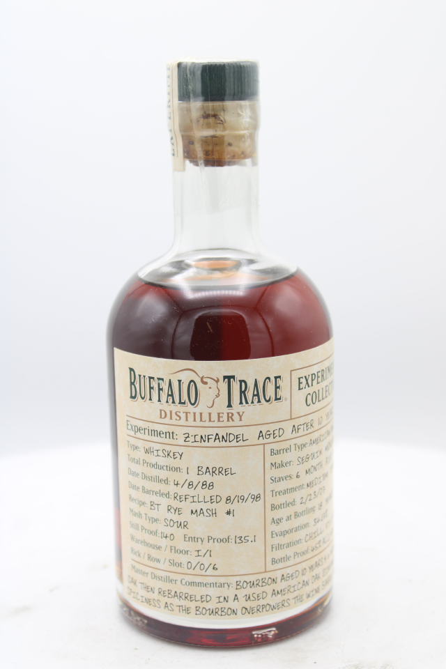 Buffalo Trace 18 Year Whiskey Experimental Collection Zinfandel Aged After 10 Years NV