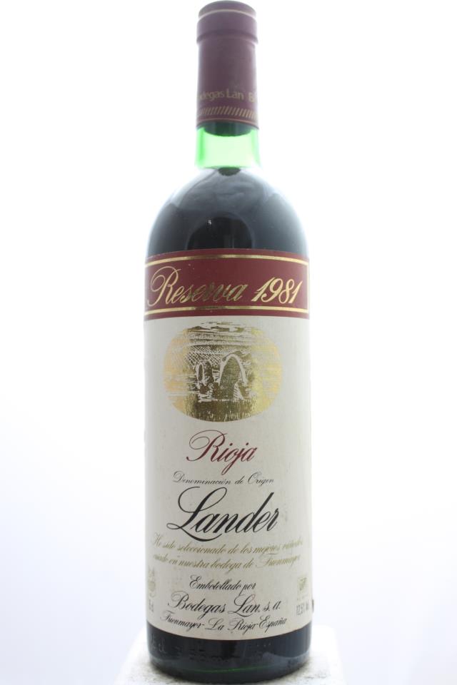 Bodegas Lan Lander Reserva 1981