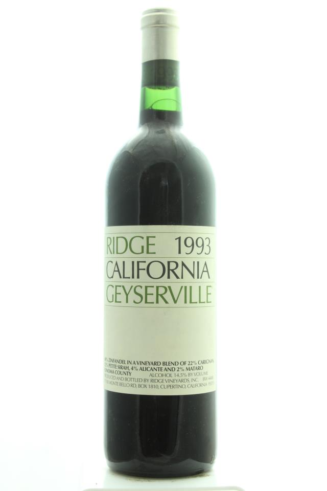 Ridge Vineyards Geyserville 1993