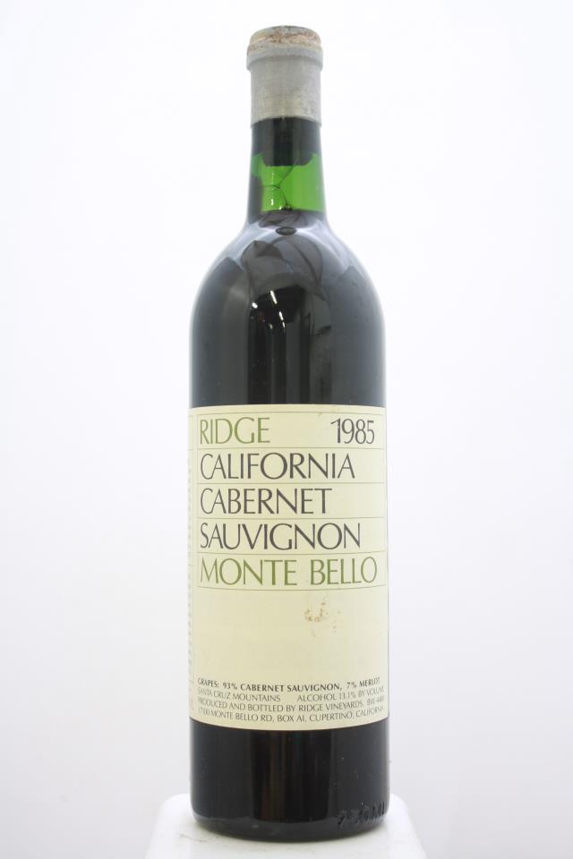 Ridge Vineyards Monte Bello 1985