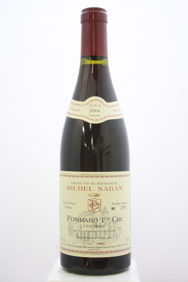 Michel Saban Pommard Clos Blanc Cuvée Privée Limitée Vieilles Vignes 2004