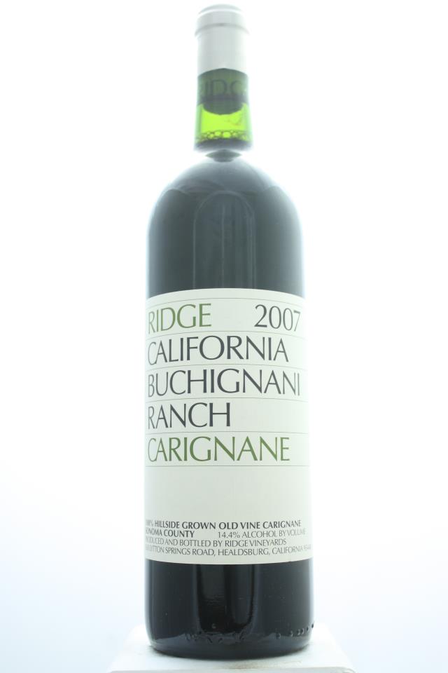 Ridge Vineyards Carignan Buchignani Ranch ATP 2007