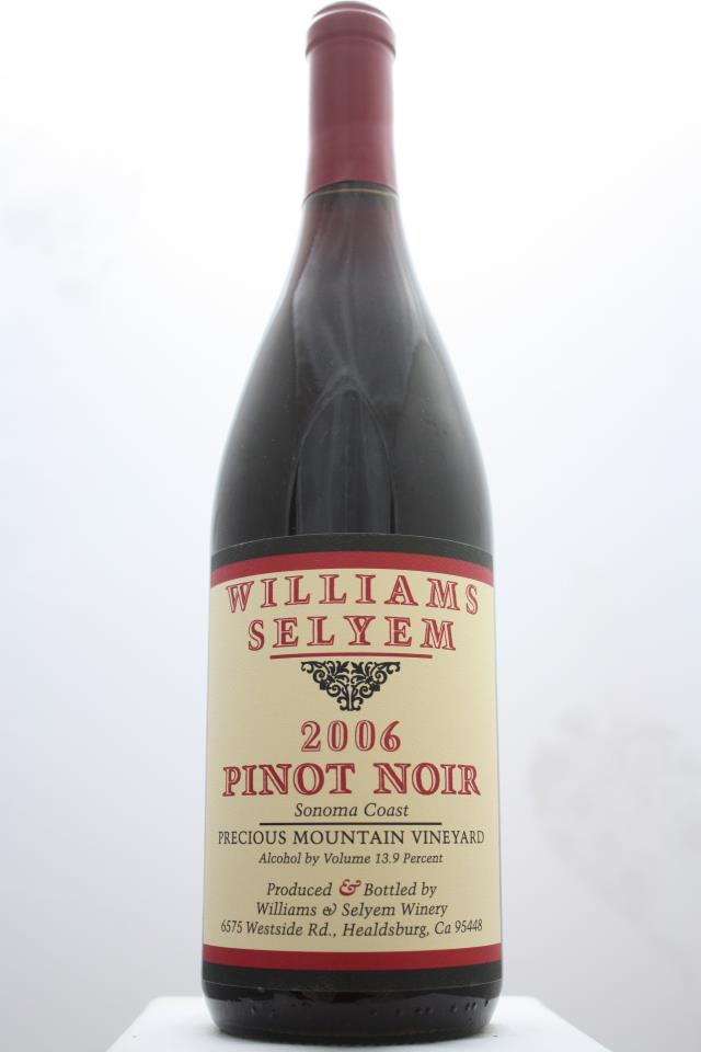 Williams Selyem Pinot Noir Precious Mountain Vineyard 2006