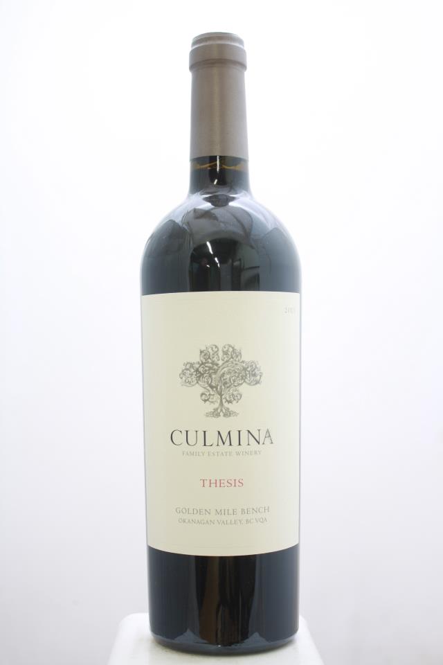 Culmina Family Estate Proprietary Red Golden Mile Bench Thesis 2013