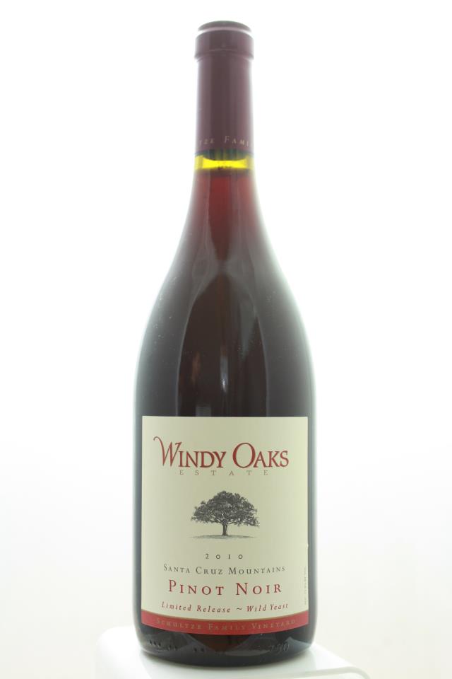 Windy Oaks Estate Pinot Noir Schultze Family Vineyard Limited Release Wild Yeast 2010
