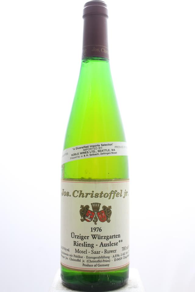 Jos. Christoffel Jr. Ürziger Würzgarten Riesling Auslese** #02 1976